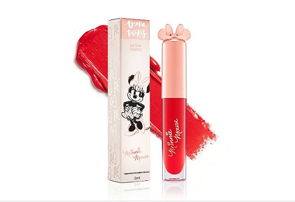 Batom Líquido Bow-Tiful Minnie Mouse Bruna Tavares 5ml