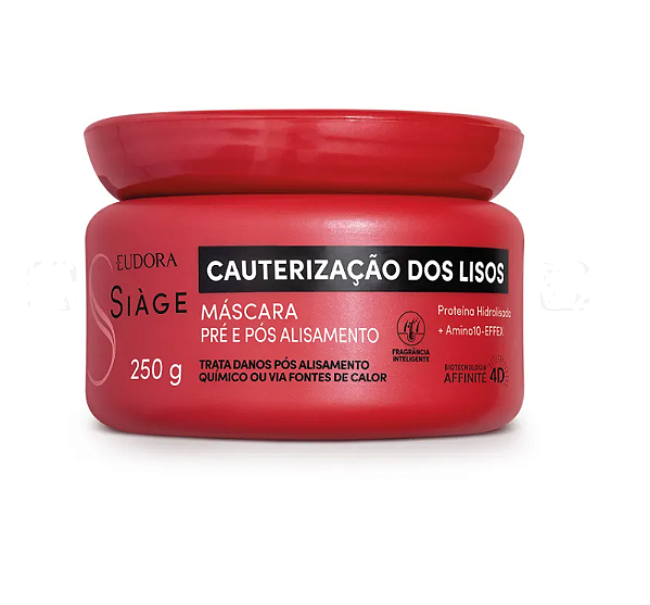 Máscara Capilar Siàge Cauterização dos Lisos 250g