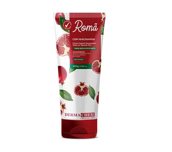Creme Corporal Desodorante Dermachem Romã 200g