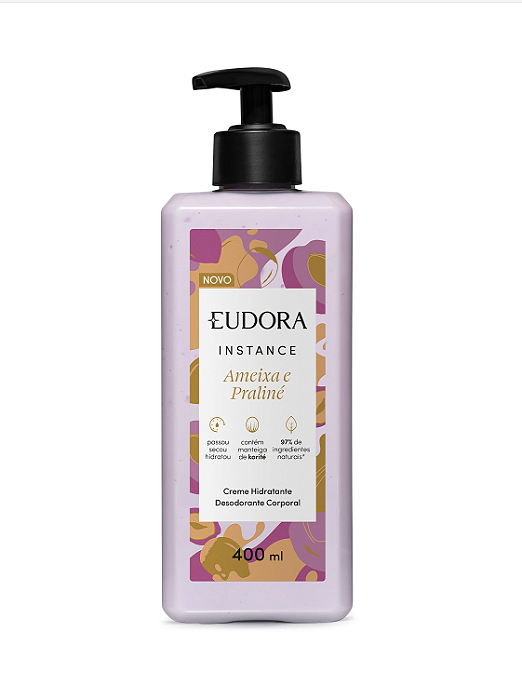 Creme Hidratante Desodorante Corporal Instance Ameixa e Praliné 400ml