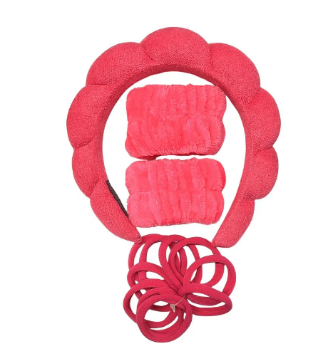 Tiara Nuvem com acessórios Para Skin Care - cor variada