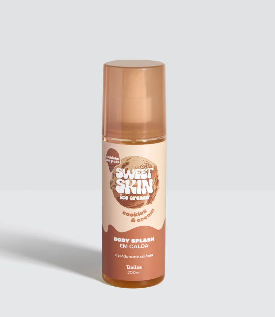 Body Splash em calda (COOKIES & CREAM) – Sweet Skin ice cream