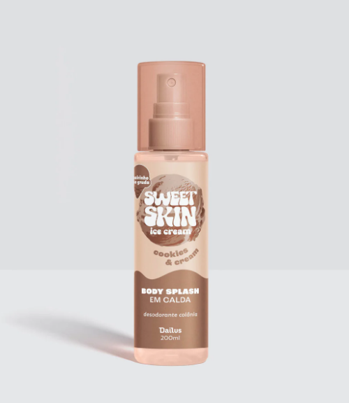 Body Splash em calda (COOKIES & CREAM) – Sweet Skin ice cream