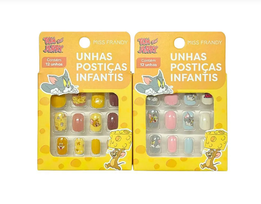 Unhas Postiças Infantis Tom e Jerry