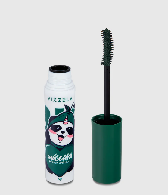 Máscara Para Cílios Big No Panda Olive Green - Vizzela - Verde