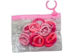 Elastico de meia na Bolsinha Zip com 20 pcs