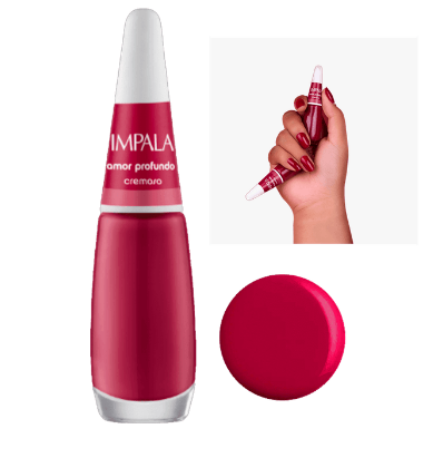 Esmalte Impala Cremoso A Cor da Sua Moda Amor profundo
