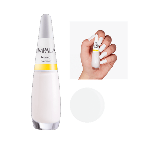 Esmalte Impala Cremoso A Cor da Sua Moda Branco