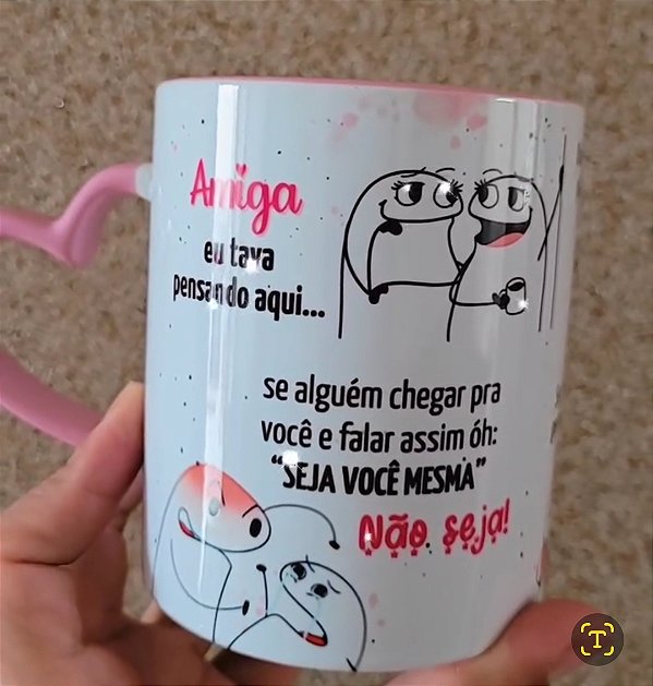 Amiga eu tava pensando aqui - Alça de coração