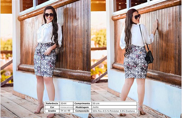 2044 SAIA ESTAMPA EXCLUSIVA JUSTA 55CM
