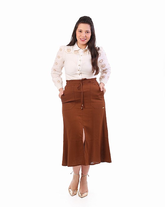 260310 CAMISA LINHO & BORDADO OFF WHITE