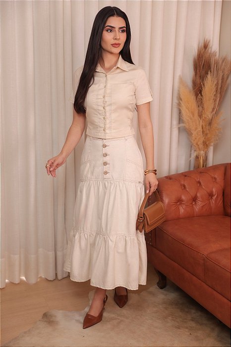 SAIA VECCHI JEANS MODA EVANGÉLICA EXCLUSIVA (260335) CAMISA