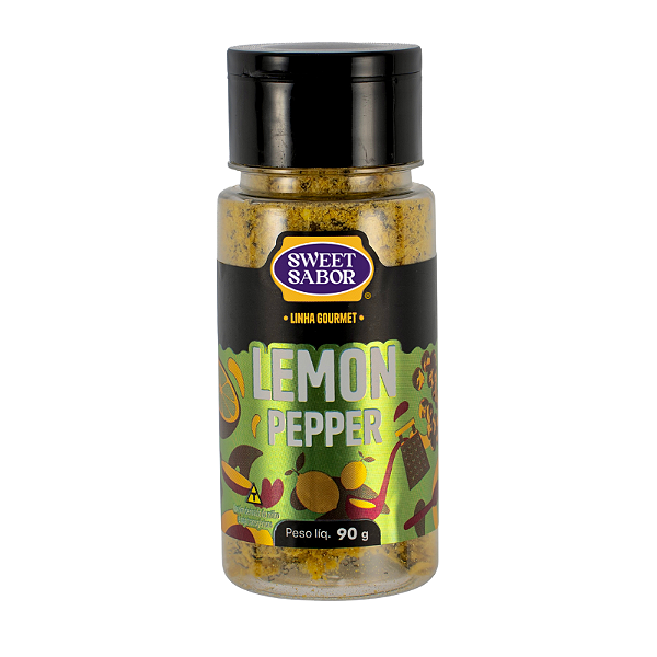 Lemon Pepper Dosador 90g - Limão e Pimenta