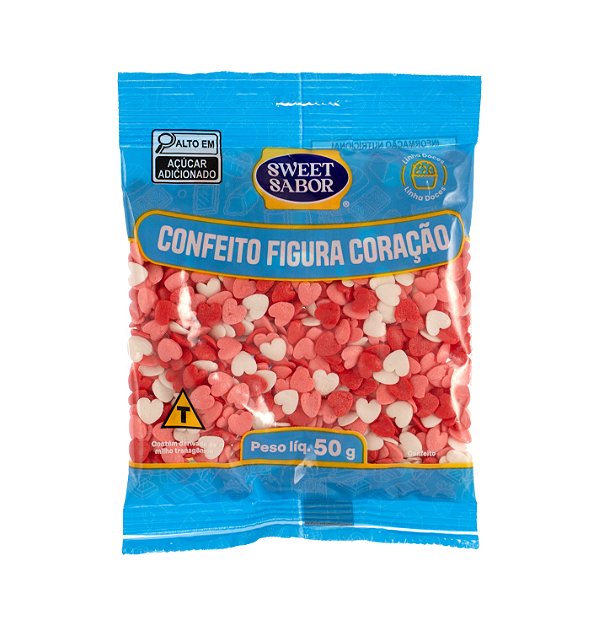 Confeitos Figura Coração 50g