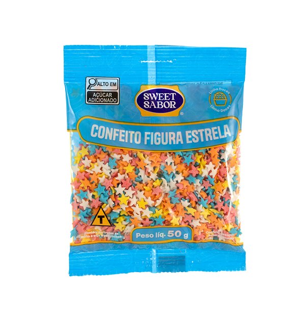 Confeitos Figura Estrela 50g