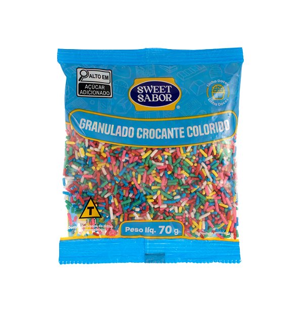Granulado Crocante Colorido 70g