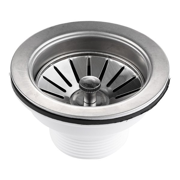Válvula Americana Aço Inox Redonda Cozinha Banheiro Pia Ralo
