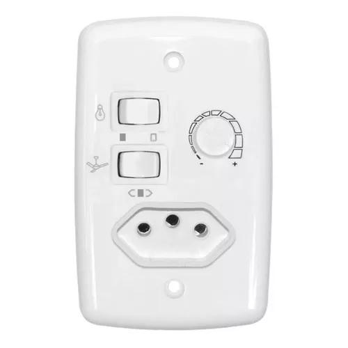 CONTROLE DE VENTILADOR CHAVE ROTATIVA COM TOMADA 01-05