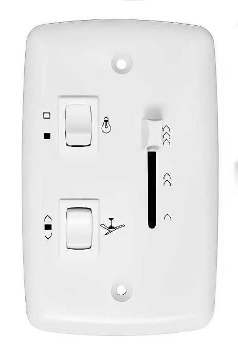 CONTROLE VENTILADOR CHAVE DESLIZANTE BIVOLT 3 VELOCIDADES