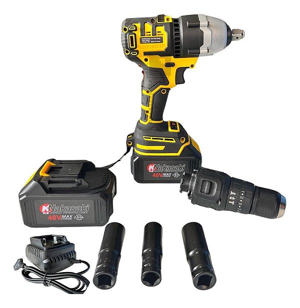 Kit Parafusadeira E Furadeira 2 Em 1 Brushless Lançamento