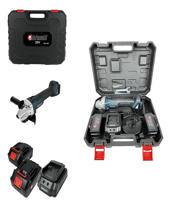 Esmerilhadeira E Lixadeira Angular 2 Baterias  Brushless