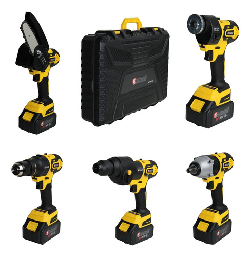 Kit Ferramentas Multifunções A Bateria 5 Em 1 48v Brushless