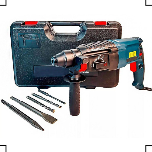 Martelete Rotativo Rompedor 960w 12 Pçs Furadeira De Impacto