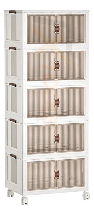 Armário De Plástico Vertical Com 05 Compartimentos