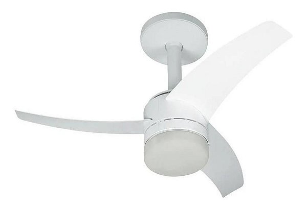 Ventilador De Teto Arno Ultimate Branco Com 3 Pás De  Acríli
