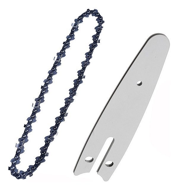 Kit Corrente + Sabre Mini moto serra 14 Dentes 4 Polegadas