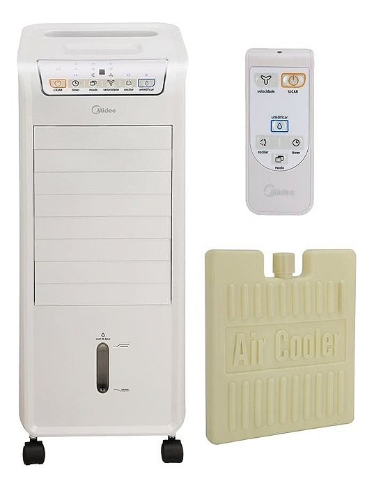 Climatizador De Ar Frio Midea Preto/ Branco 127 ou 220v