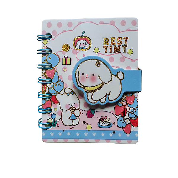 Caderninho com fechamento em velcro