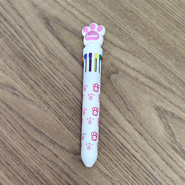 Caneta 10 cores Patinha Sweet