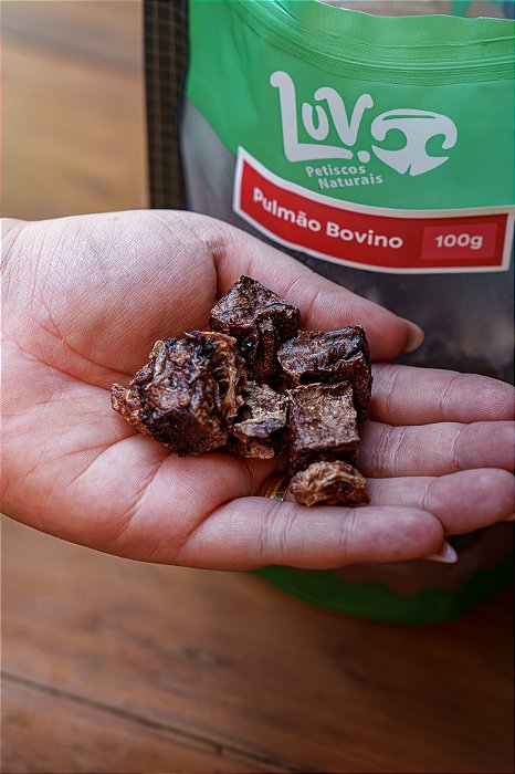 Petisco Pulmão Bovino 100g - Luv