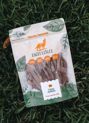 Petisco Tiras Suínas 60g - Natuka