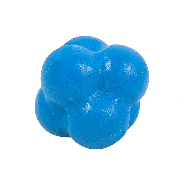 Bola Maciça Átomo 6 em 1 Azul para Cães M - Pet Games