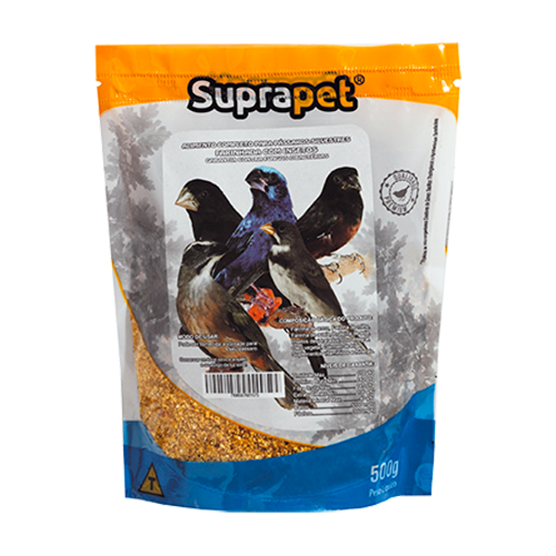 SUPRAPET FARINHADA SILVESTRES REPRODUÇÃO COM INSETOS - 500 g