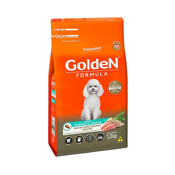 Golden Formula Cães Adultos Arroz e Frango Mini Bits 1 k