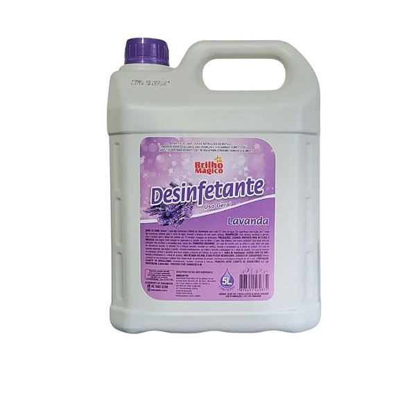 DESINFETANTE 5L LAVANDA BRILHO MAGICO