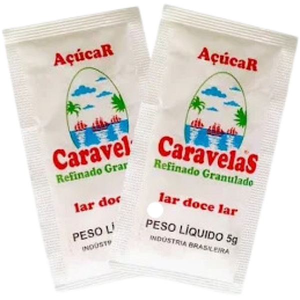 AÇÚCAR REFINADO SACHE 5g C/ 1000 PREMIUM CARAVELAS