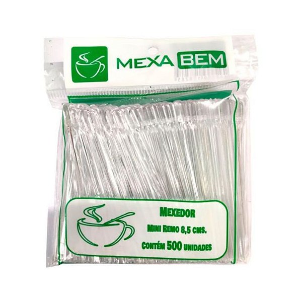 MEXEDOR PLASTICO PARA CAFE 8,5CM C/500 MEXA BEM