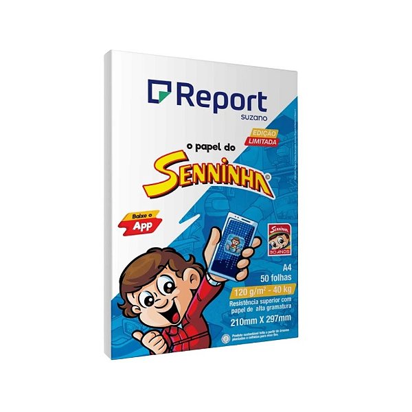 PAPEL SULFITE A4 120G C/ 50FLS SENNINHA REPORT