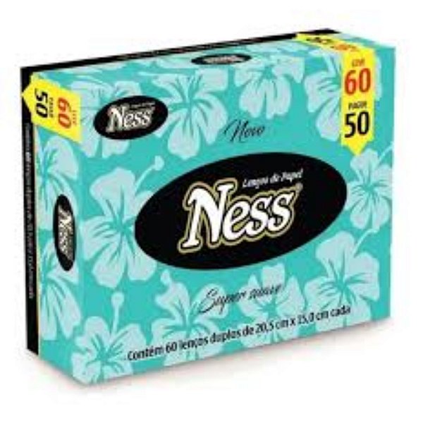 LENCO DE PAPEL FOLHA DUPLA C/60 LV60PG50 NESS