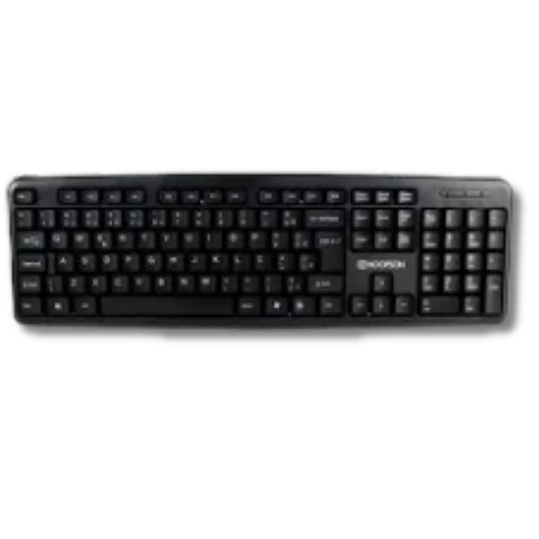 TECLADO USB COM FIO OFFICE TPC-058 PRETO HOOPSON