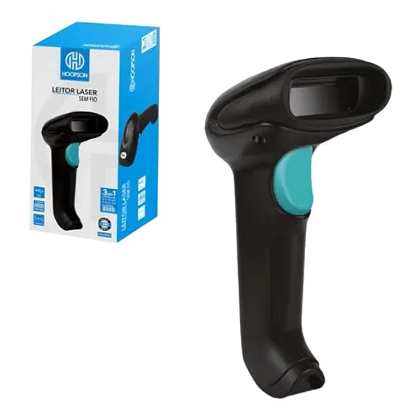 LEITOR CODIGO DE BARRAS SEM FIO 3EM1 LCB-003W HOOPSON