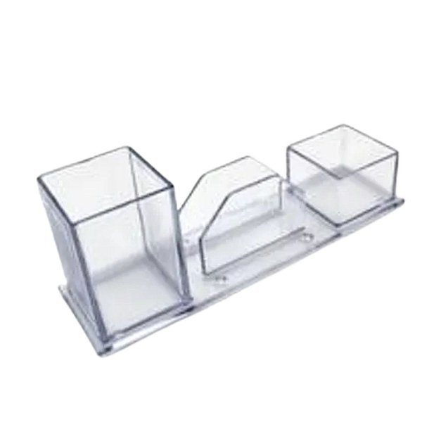 PORTA CANETAS TRIPLO CRISTAL NOVACRIL