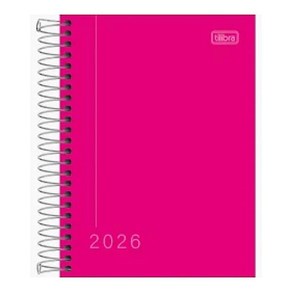 AGENDA 2026 ESPIRAL 117X164 160FLS PEPPER ROSA TILIBRA