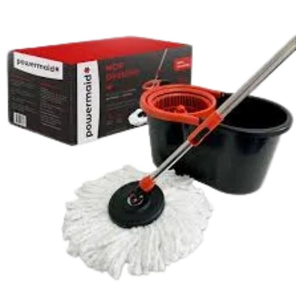 CONJUNTO MOP GIRATORIO C/ BALDE ESFREGAO POWERMAID