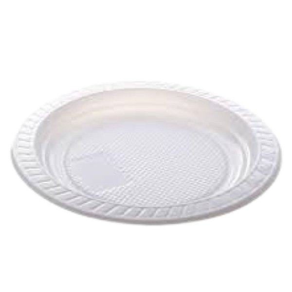 PRATO DESCARTAVEL BOLO 15CM BRANCO C/10 PR-15 MINAPLAST