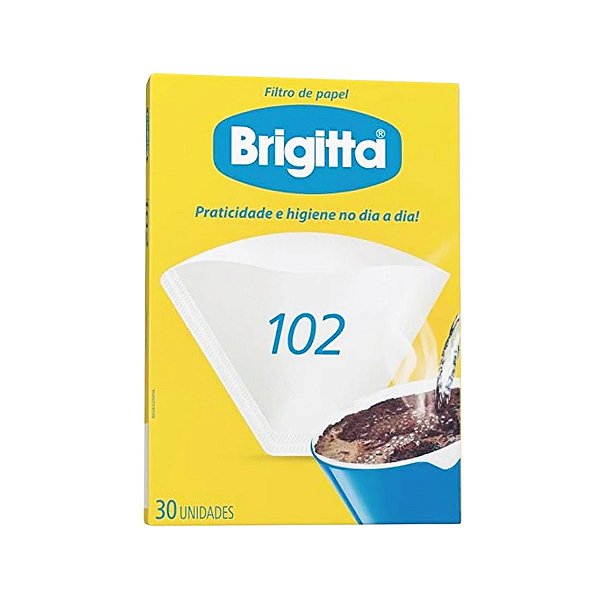 FILTRO PAPEL P/ CAFE N102 C/30 BRIGITTA